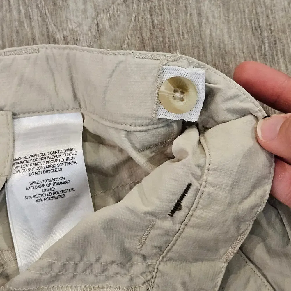 Columbia Cargo Shorts Boys Size‎ 4/5 Khaki Outdoor Utility Hiking Summer Basics